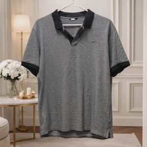 Calvin Klein Charcoal and Black Polo Shirt